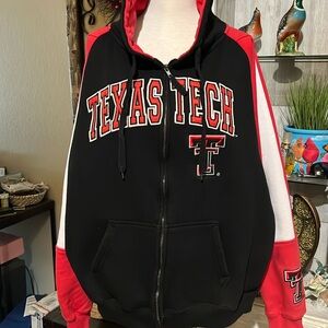 Texas Tech full Zip hoodie size XXL